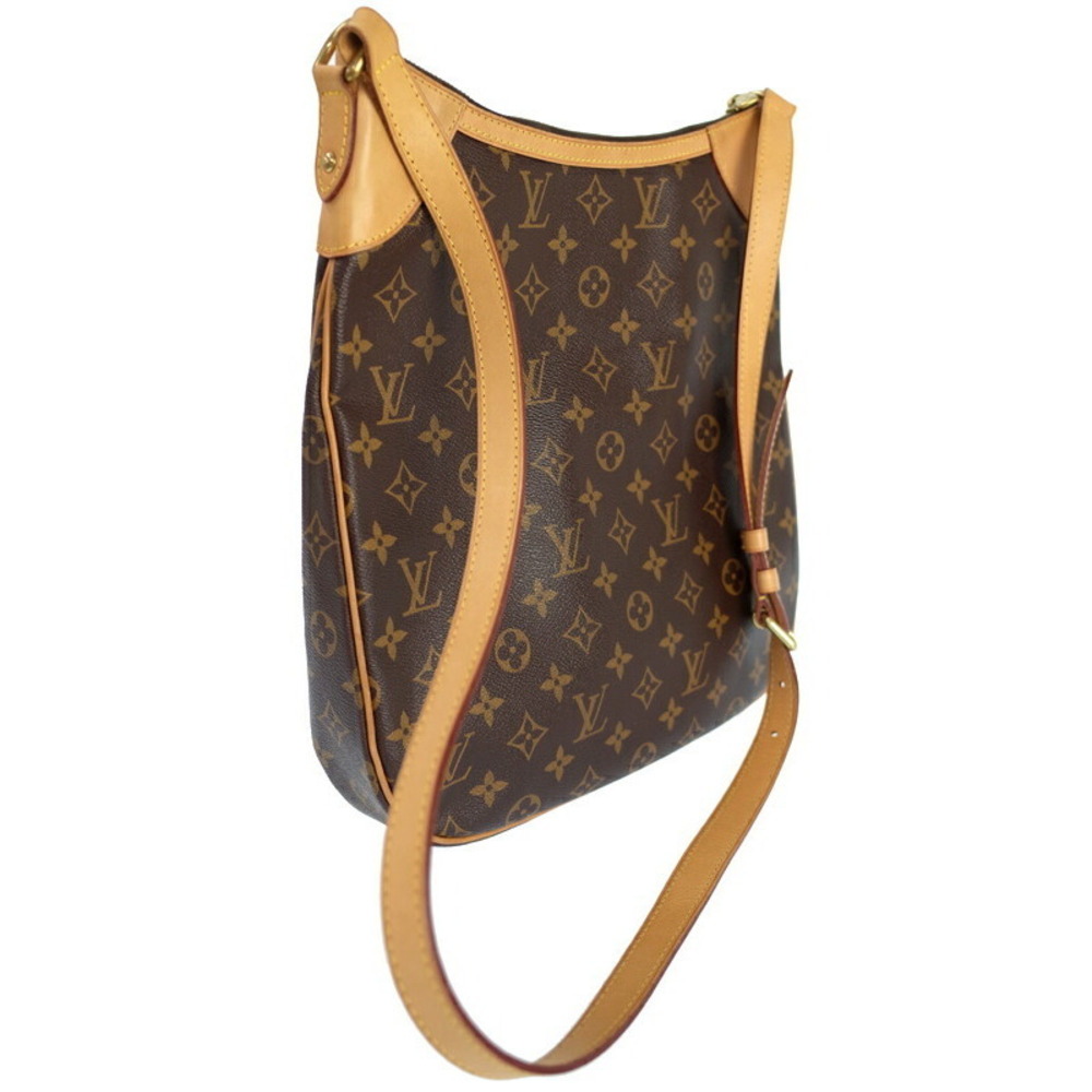 Louis Vuitton Odeon Bag Brown Shoulder Leather Monogram